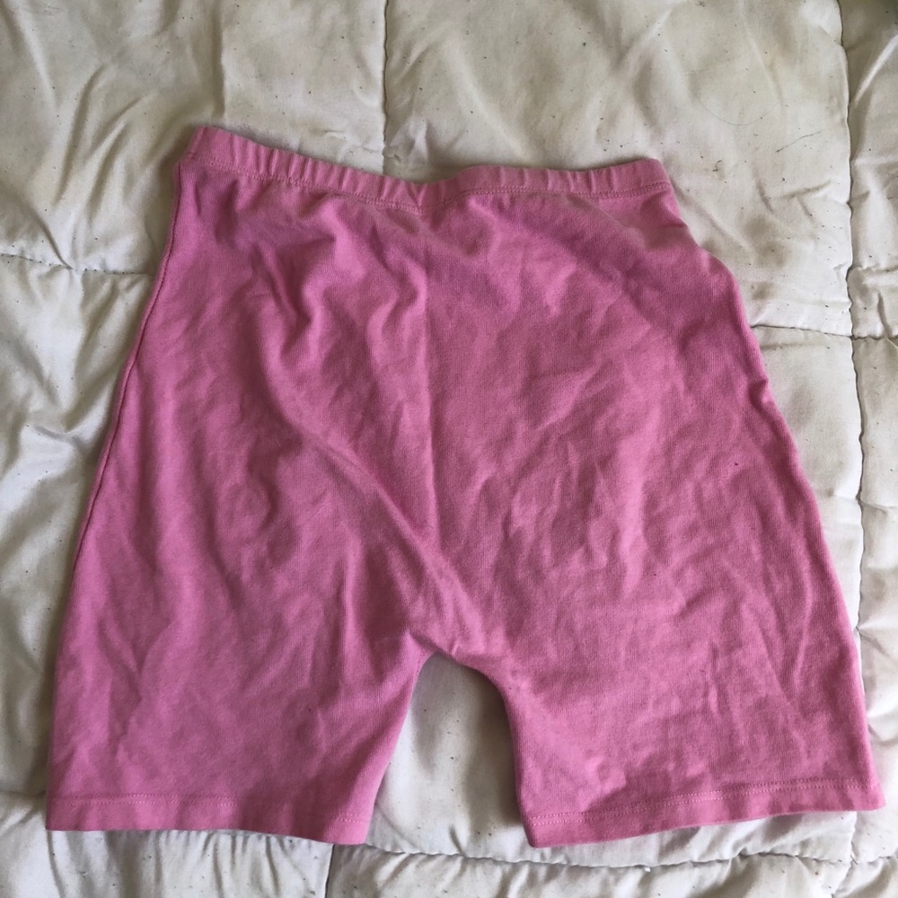 PINK BRANDY MELVILLE BIKER SHORTS